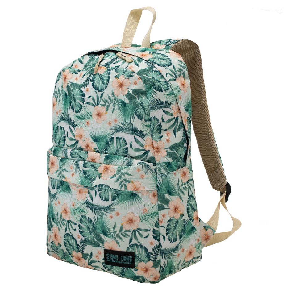 Batoh Semiline J4920-1 Multicolor/ Pattern Flowers 41 cm x 32 cm x 13 cm - main (3)