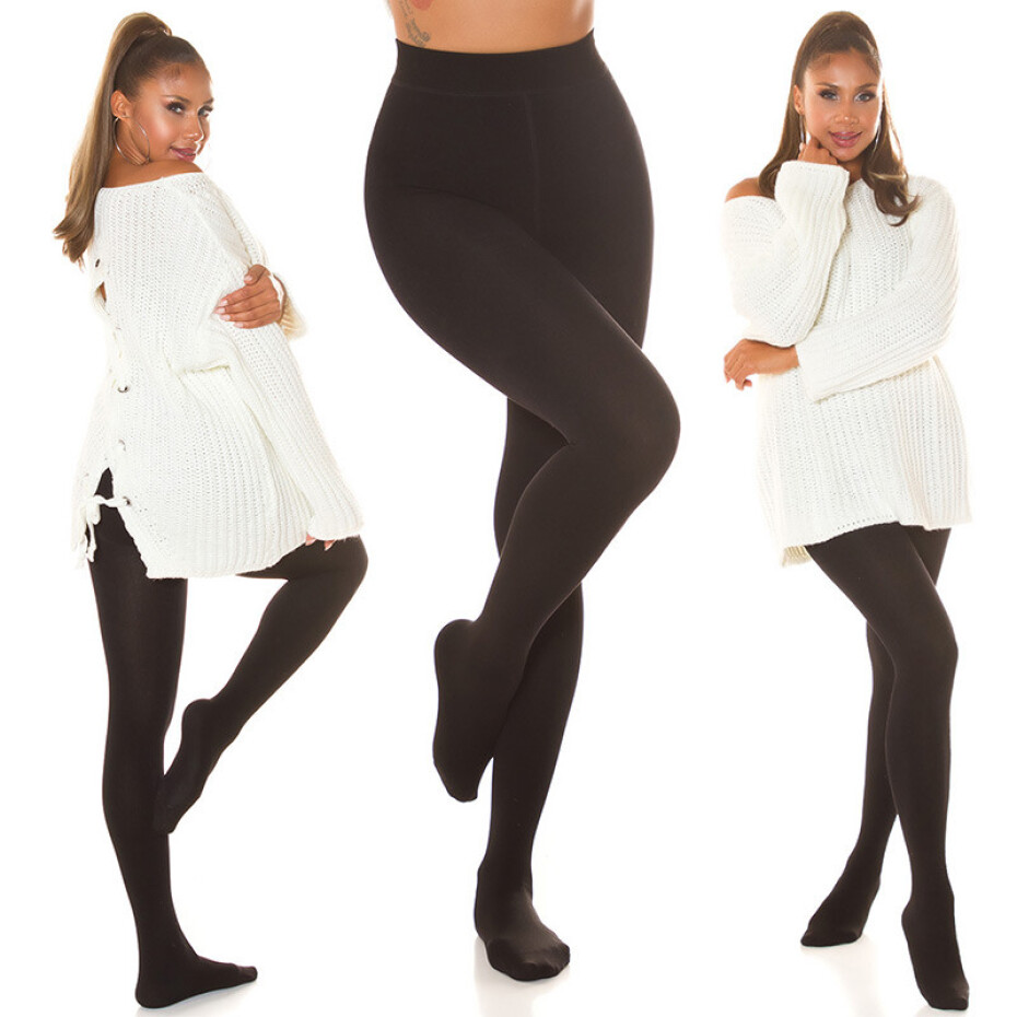 Sexy termální punčocháče black Einheitsgroesse - main (0)