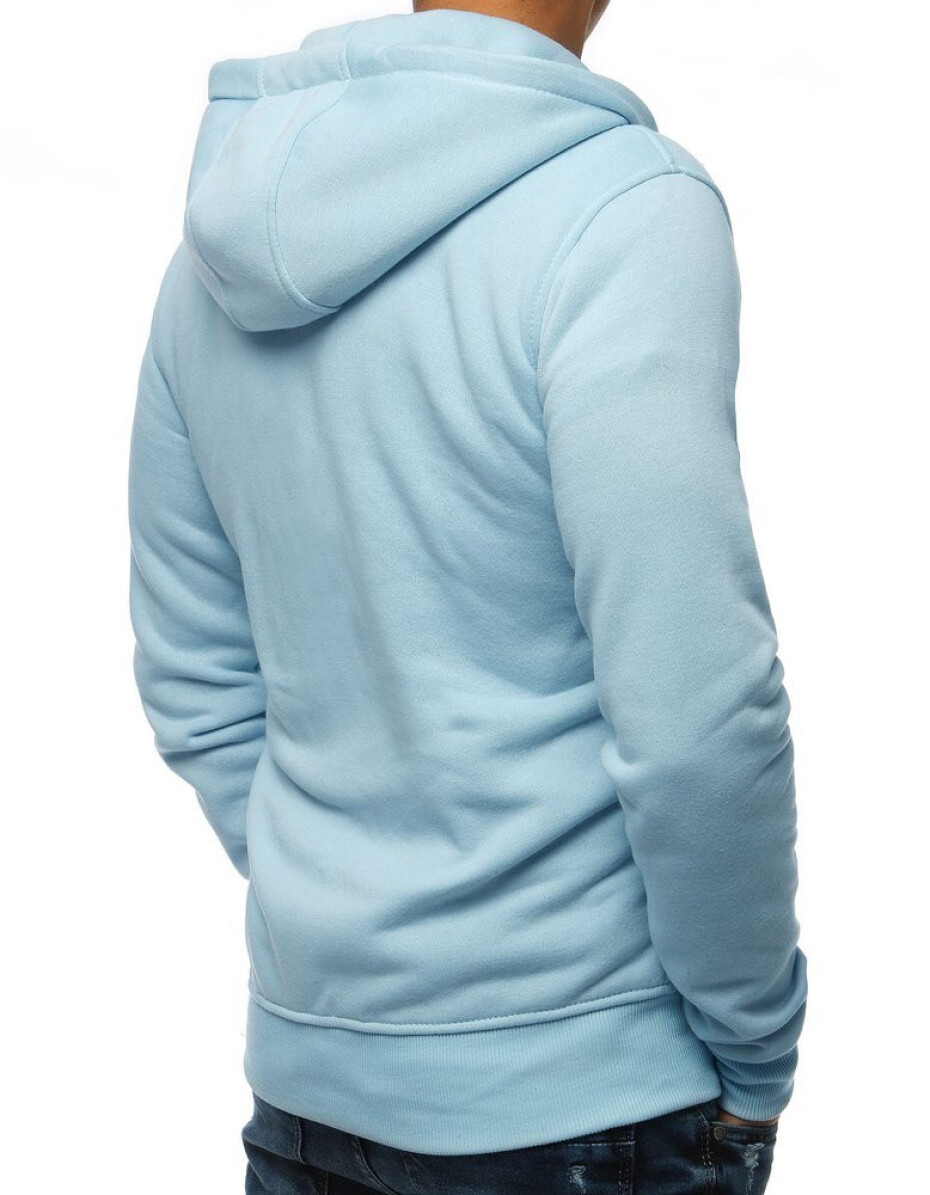 Nebesky modrá pánská mikina s kapucí BX4246 XL - main (1)