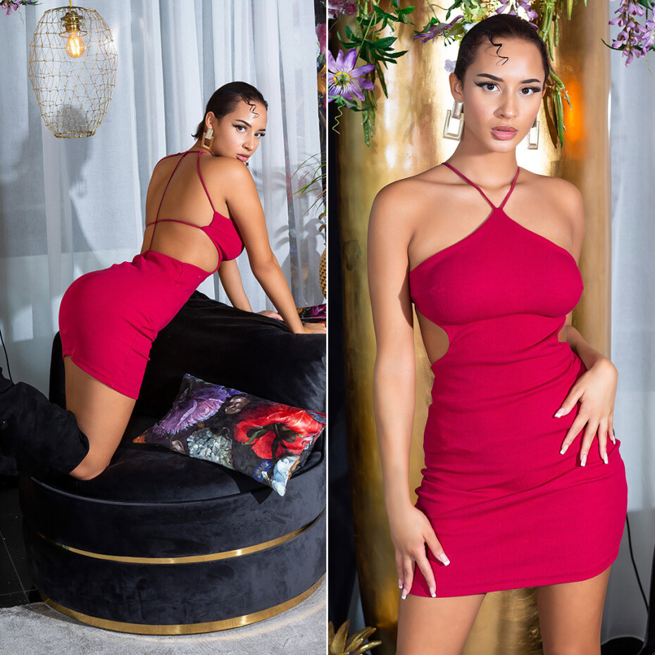 Sexy šaty bez ramínek grey Einheitsgroesse - main (18)