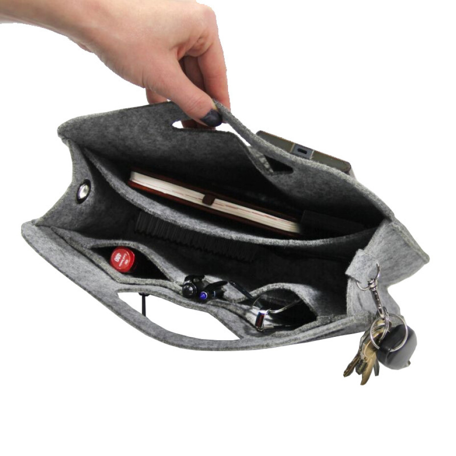 Bertoni Organizér do plstěné tašky Levitation Blue 26 cm x 18 cm x 8 cm - main (0)