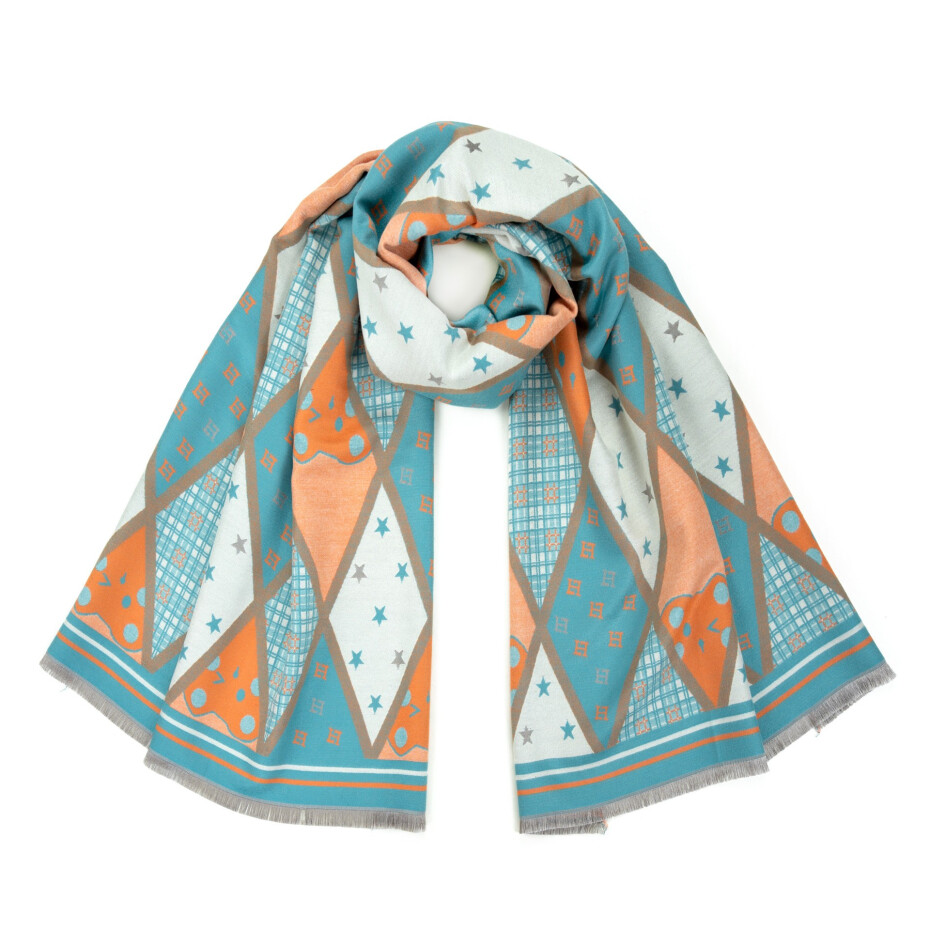 Šála Art Of Polo Sz22295-1 Blue/Ginger UNI - main (2)