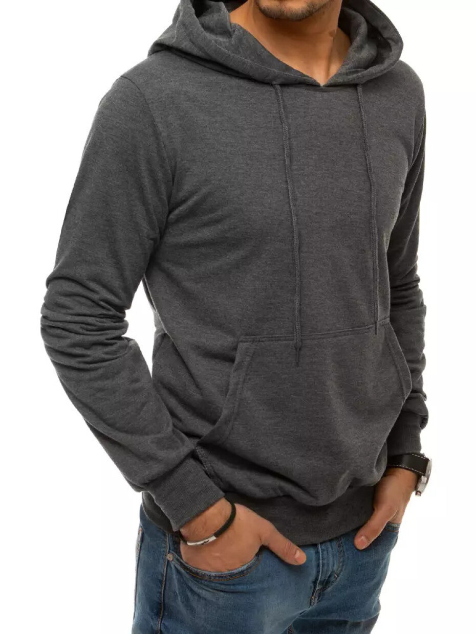 Tmavě šedá pánská mikina s kapucí BX4968 XXL - main (1)
