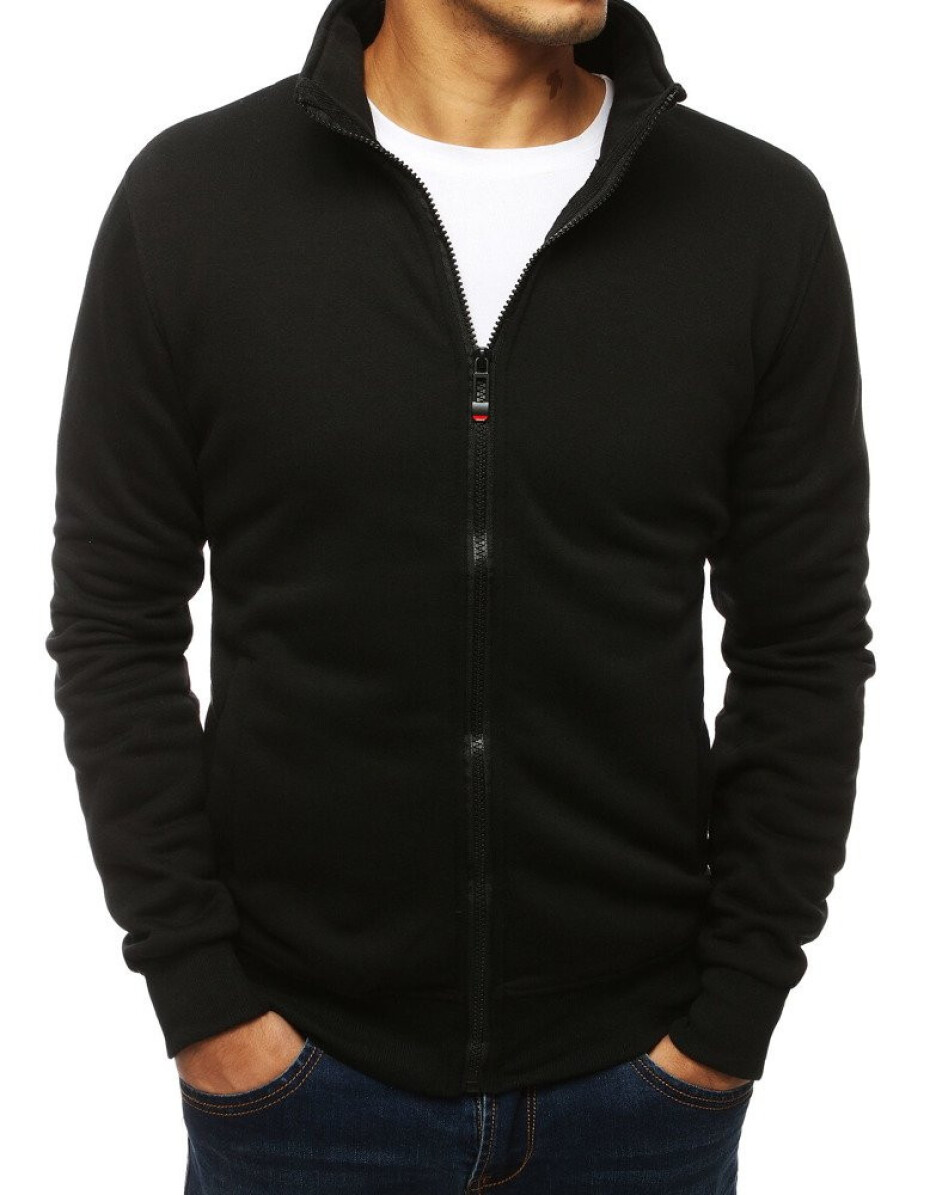 Černá pánská mikina na zip bez kapuce BX4110 Velikost: XL - main (0)