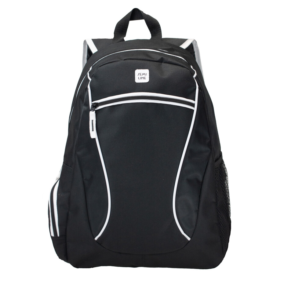 Batoh Semiline J4917-1 Black/White 43 cm x 28 cm x 15 cm - main (3)