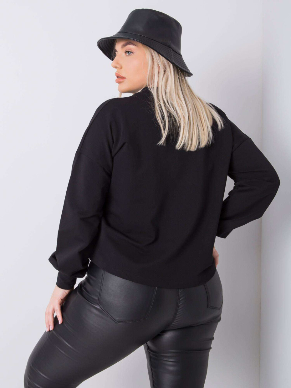 Černá obyčejná oversize mikina XL - main (1)