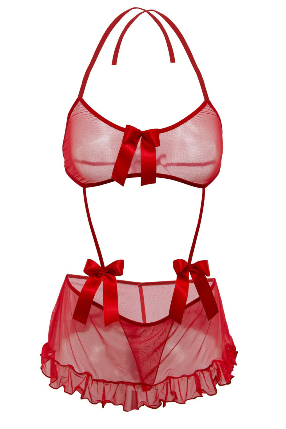 DKaren Set Alma Red XS červená - main (0)