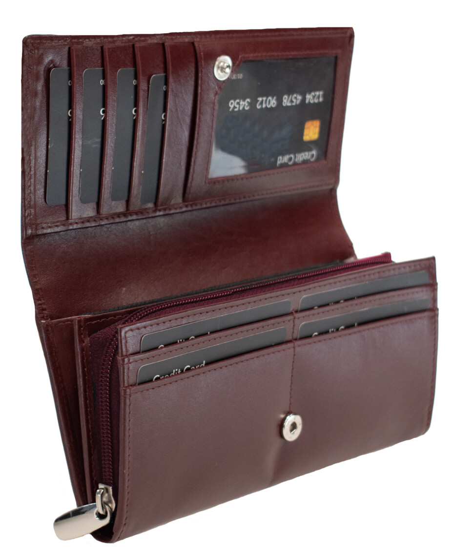 Peněženka Semiline RFID P8264-2 Maroon 19,5 cm x 11 cm x 3 cm - main (3)