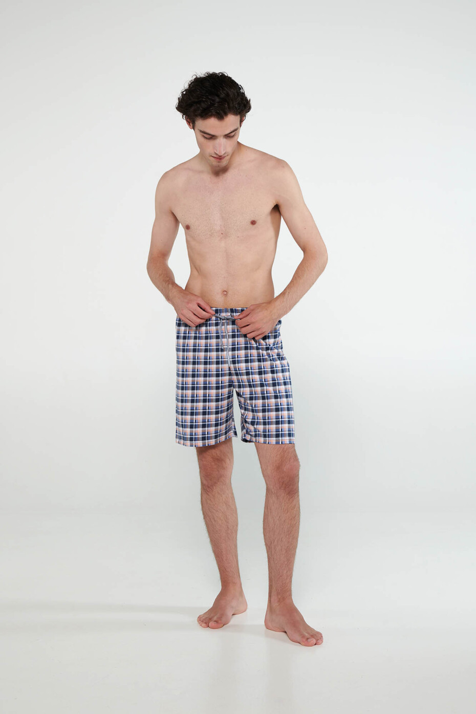 Vamp - Krátké kalhoty s bočními kapsami 20622 - Vamp blue oxford m - main (0)