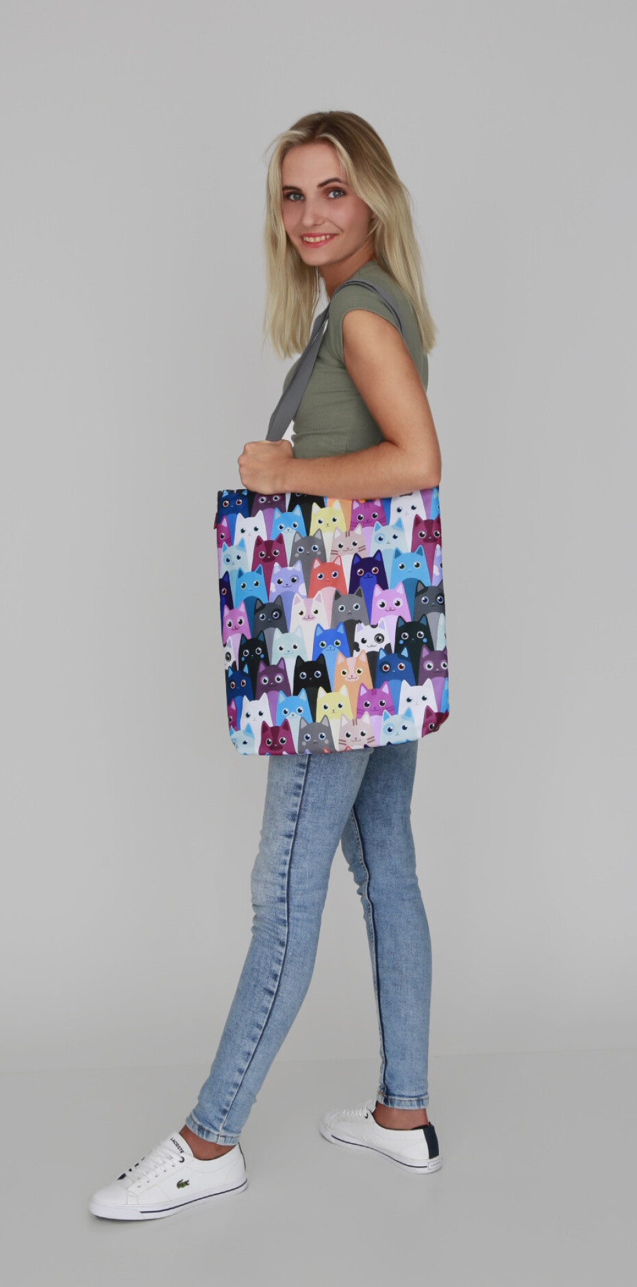 Bertoni Plátěná taška Sunny Meow Multicolour 29 cm x 40 cm x 36 cm x 8 cm - main (3)