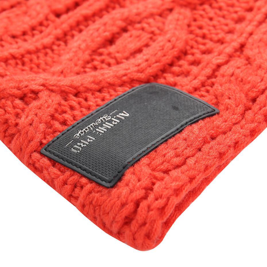 Pletená kruhová šála ALPINE PRO GOZONE cherry tomato UNI - main (4)
