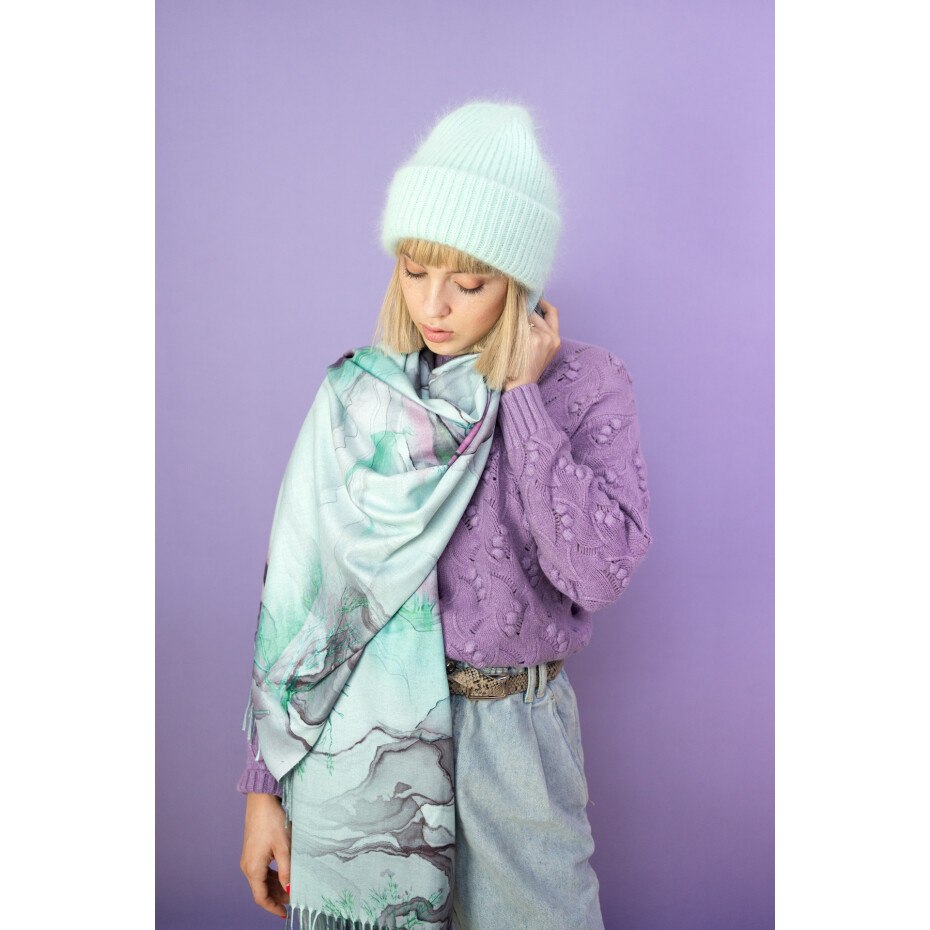 Šála Art Of Polo Sz22276-4 Tyrkysová UNI - main (0)