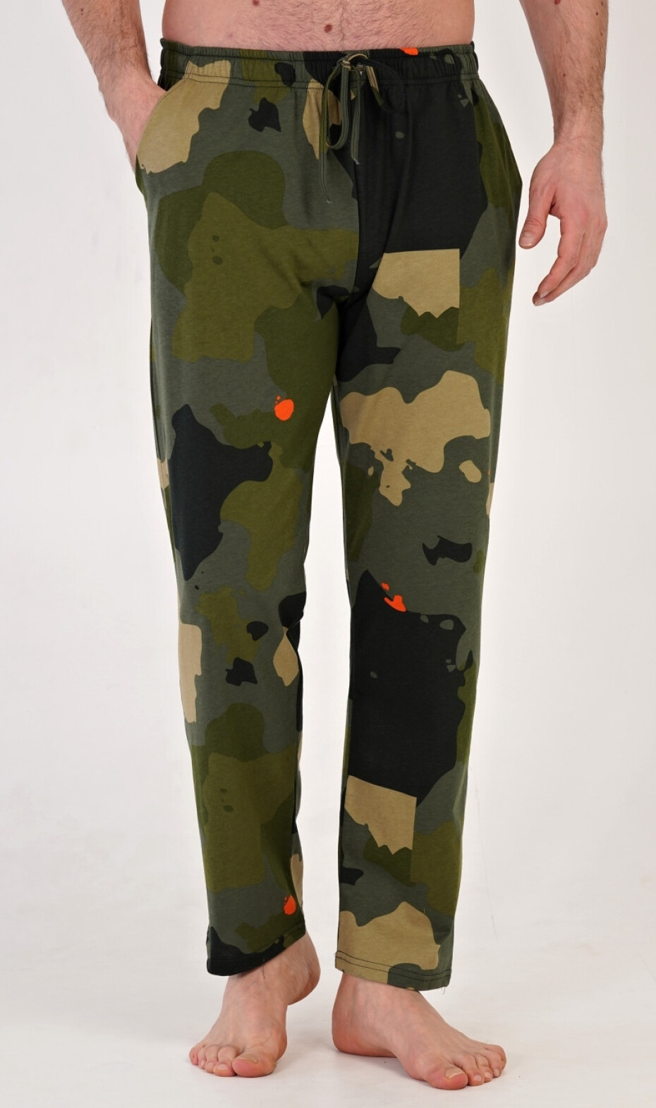 Pánské pyžamové kalhoty Marek khaki 2XL - main (1)