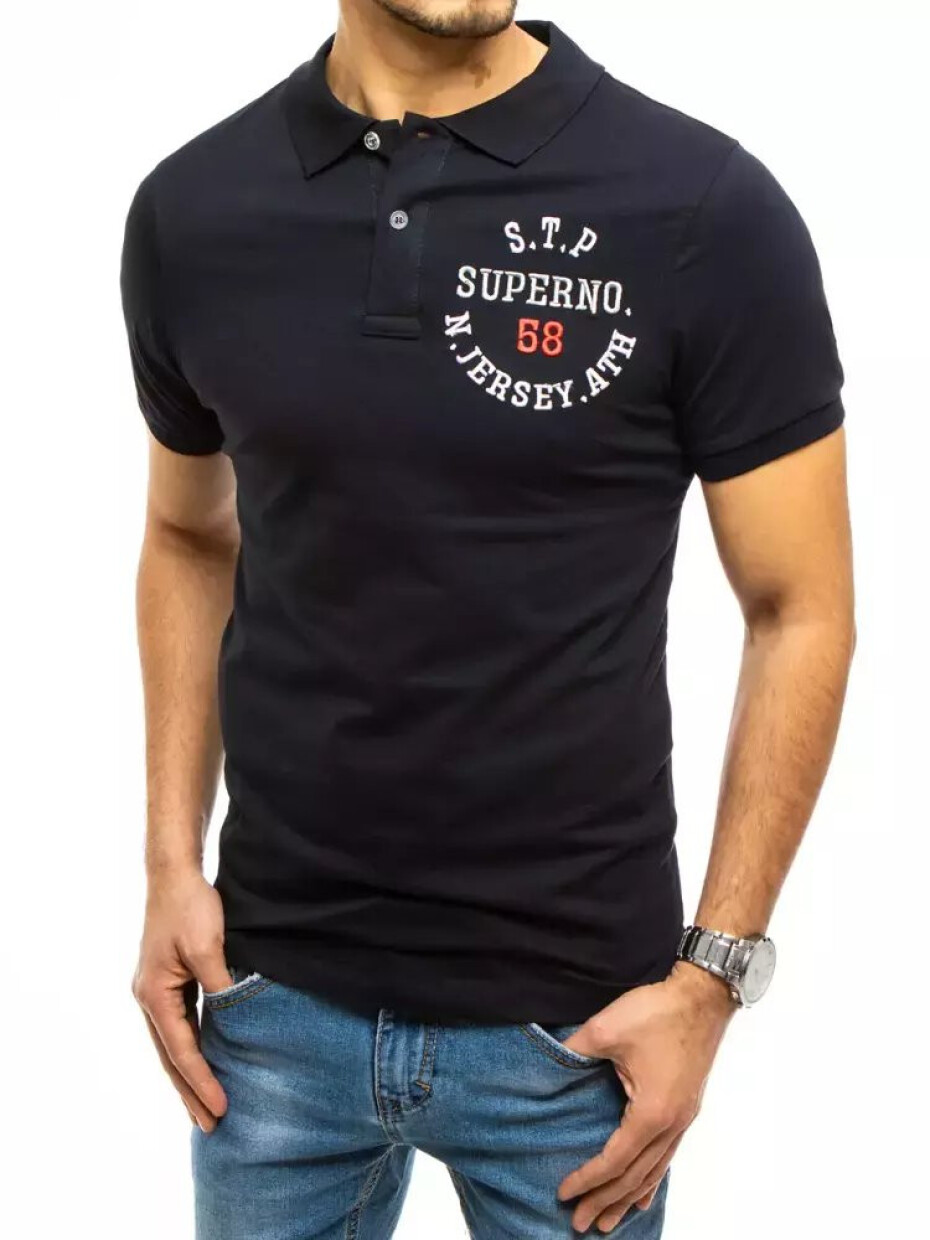 Pánská tmavě modrá polokošile Dstreet PX0418 XXL - main (0)