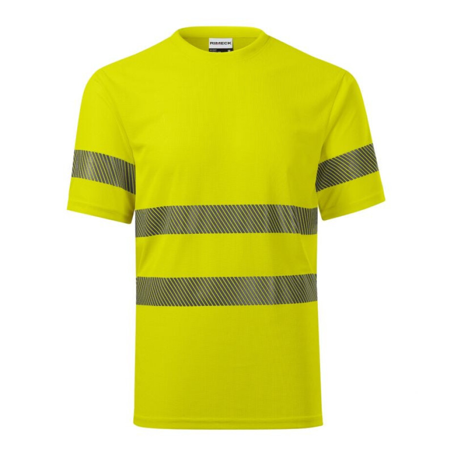 Pánské tričko Rimeck HV Dry M MLI-1V897 fluorescenční žlutá barva s - main (2)