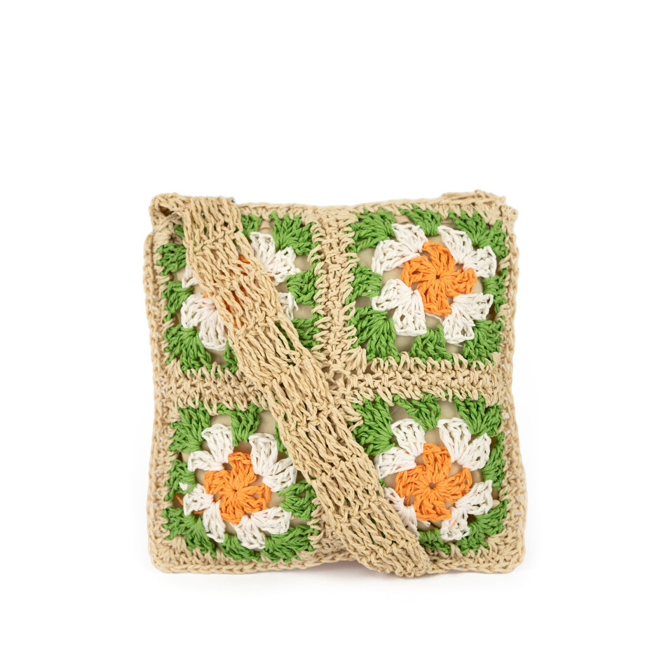 Taška Art Of Polo Tr22155-1 Light Beige/Green Nevhodné pro formát A4 - main (2)