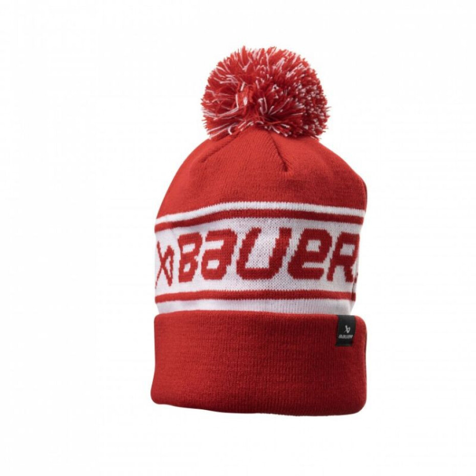 Zimní čepice Bauer Team Ribbed Pom SR 1063358 černá - main (1)