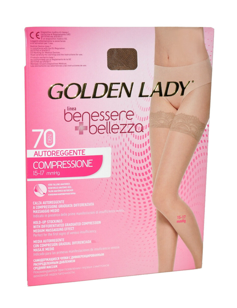 Golden Lady Benessere Bellezza punčochy 70 den 2-4 naturel 3-M - main (1)