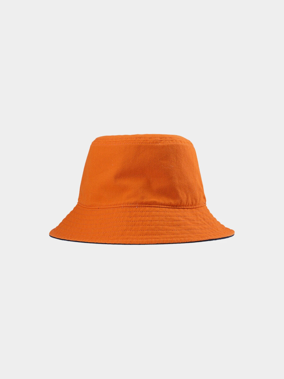 Pánský oboustranný bucket hat 4F - tmavě modrý/oranžový Velikost: M - main (3)