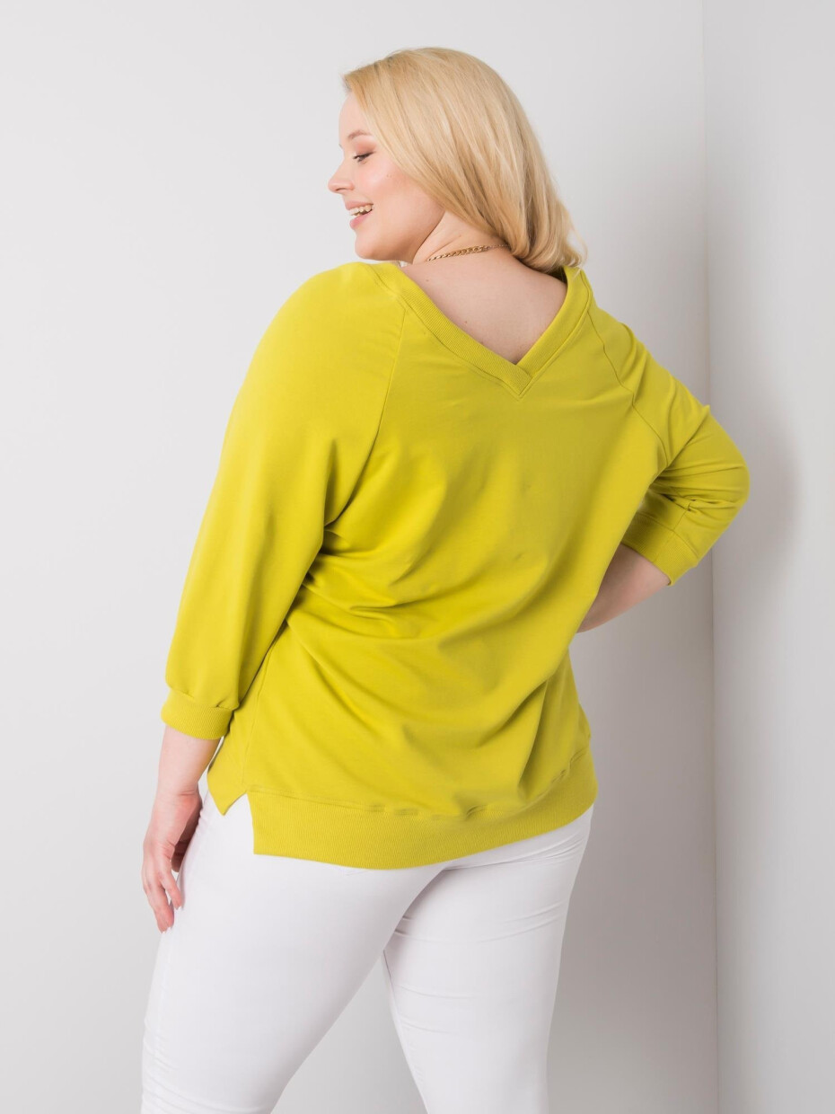 Světle zelená mikina Alexandria plus velikosti 3XL - main (4)