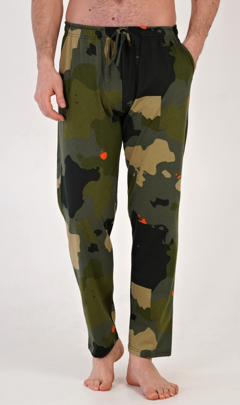 Pánské pyžamové kalhoty Marek khaki 2XL - main (2)