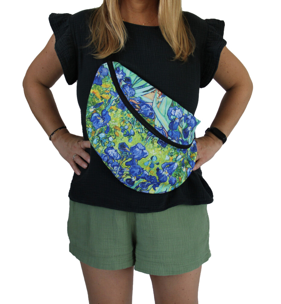 Bertoni Velká brašna do pasu Irises Green 44 cm x 25 cm x 11,5 cm - main (5)