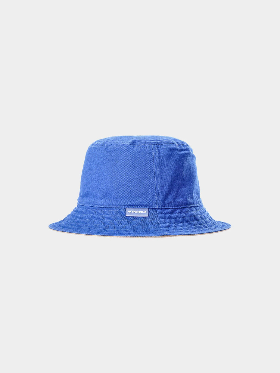Pánský oboustranný bucket hat 4F - béžový/modrý Velikost: M - main (4)