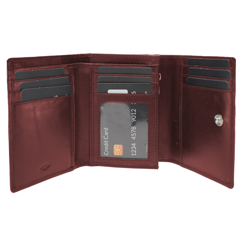 Peněženka Semiline RFID P8263-2 Maroon 9,5 cm x 12 cm x 2 cm - main (2)
