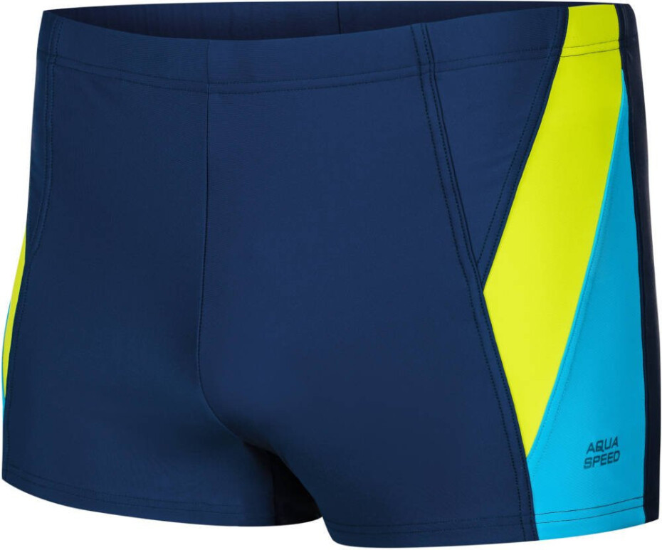 AQUA SPEED Plavecké šortky Logan Navy Blue/Yellow/Blue Pattern 426 L - main (0)