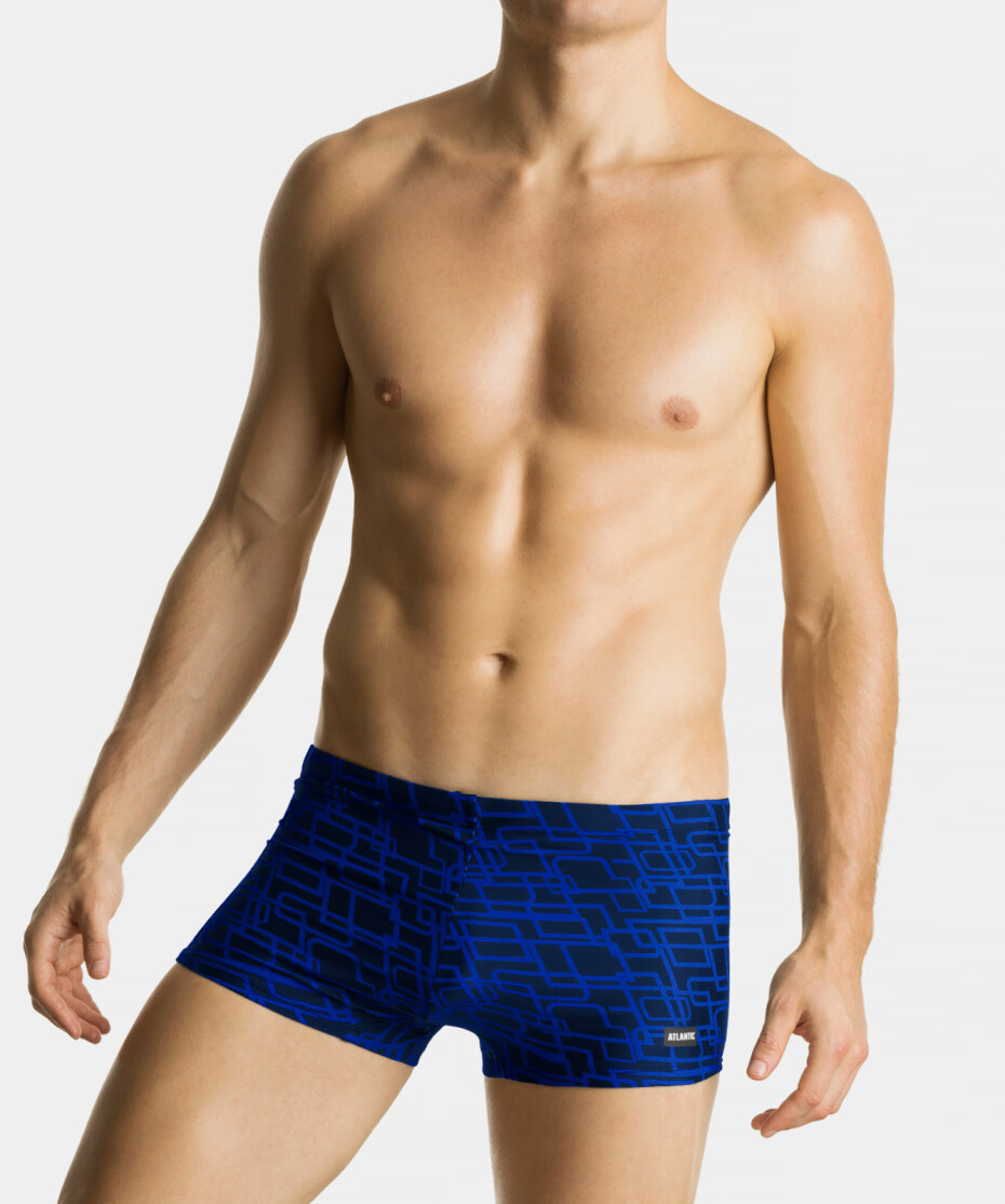 Pánské plavecké boxerky ATLANTIC - tmavě modré Velikost: XL - main (1)
