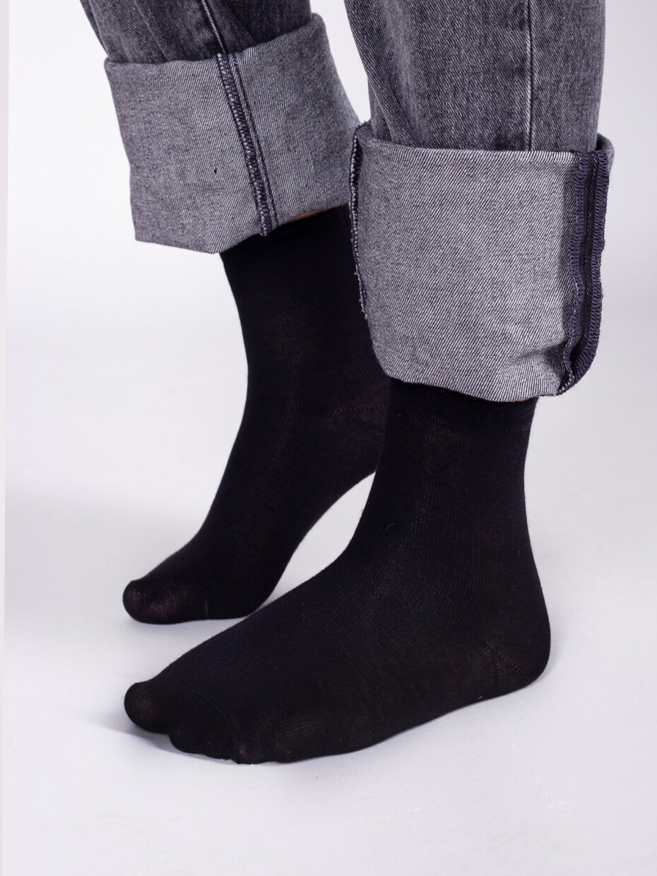 Ponožky Yoclub Plain Black 6-Pack SKA-0057C-3400-002 Black 35-38 - main (3)