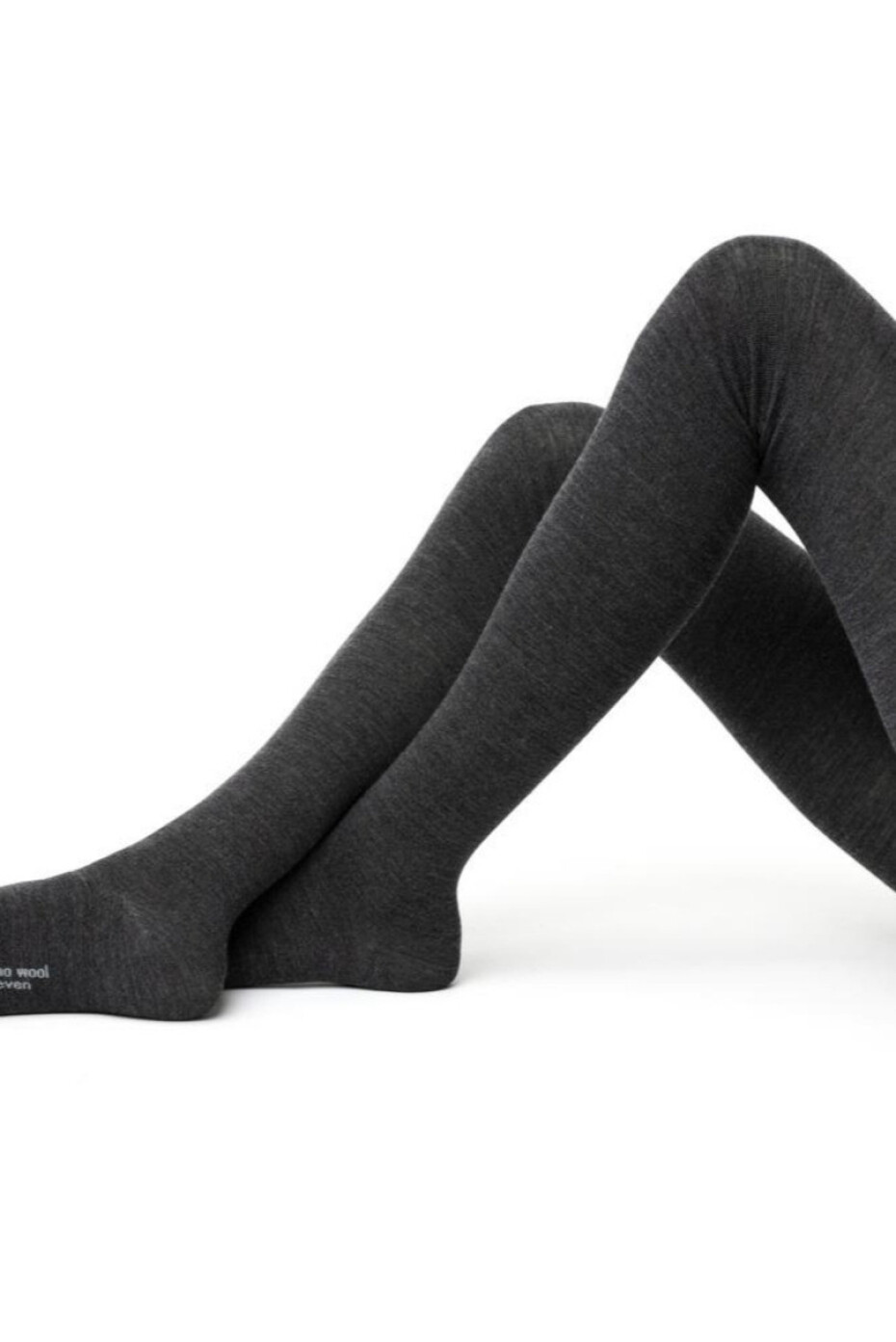 RAJSTOPY DAMSKIE MERINO WOOL 130 grafitová melanž L-XL-168-182 - main (0)