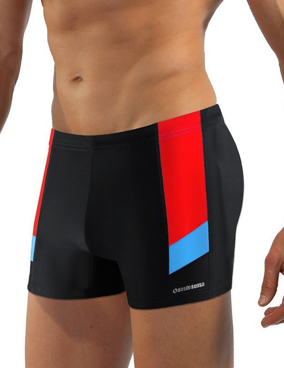 Pánské plavky - boxerky Sesto Senso art.381 Maxi 3XL-4XL černá 3XL - main (2)