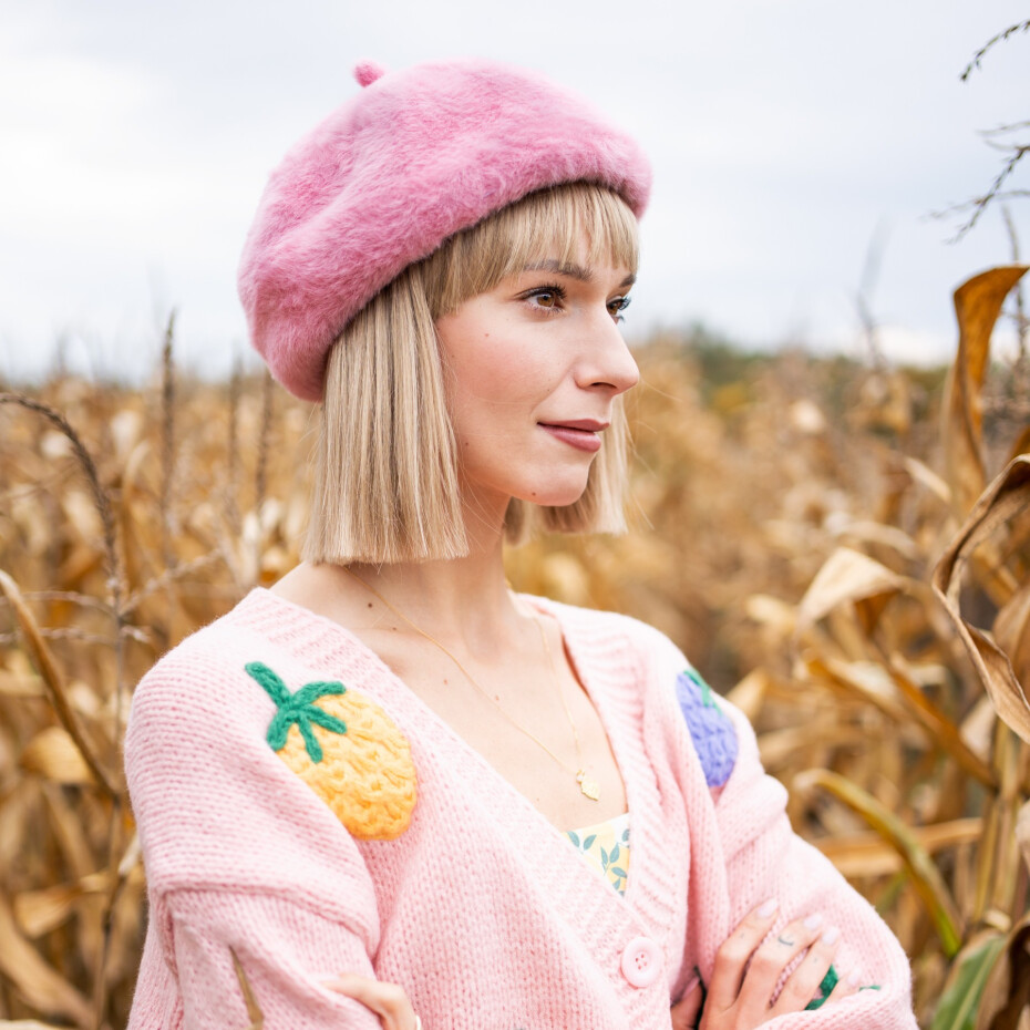 Art Of Polo Beret Cz22307 Pink UNI - main (1)