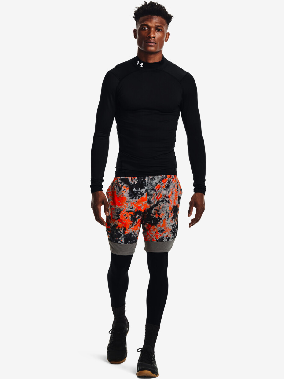 Pánské tričko Under Armour  Comp Mock-BLK XXL - main (1)