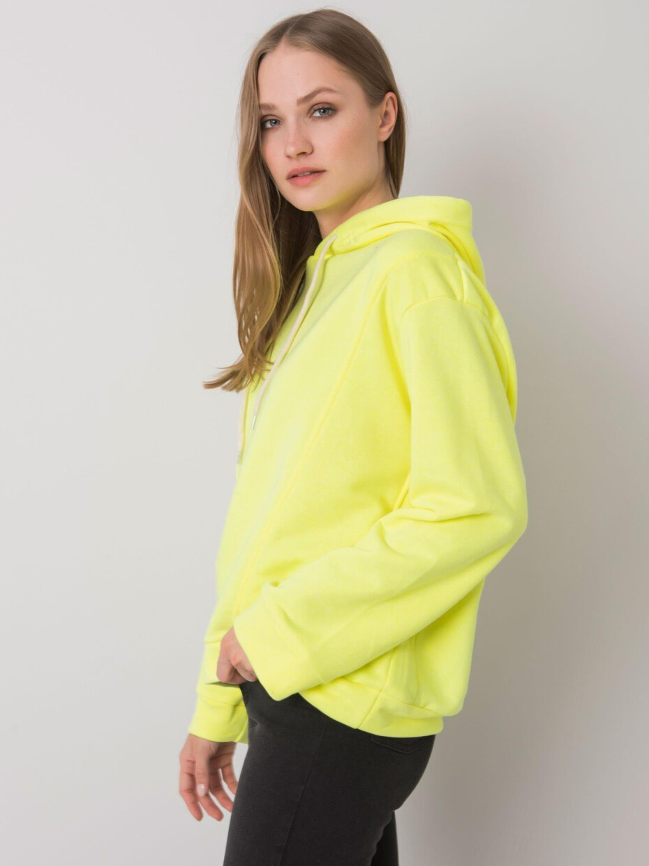Fluo žlutá mikina s kapucí od Emy L - main (3)