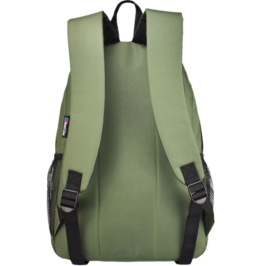 Batoh Semiline J4916-2 Khaki/Black 43 cm x 31 cm x 15 cm - main (1)