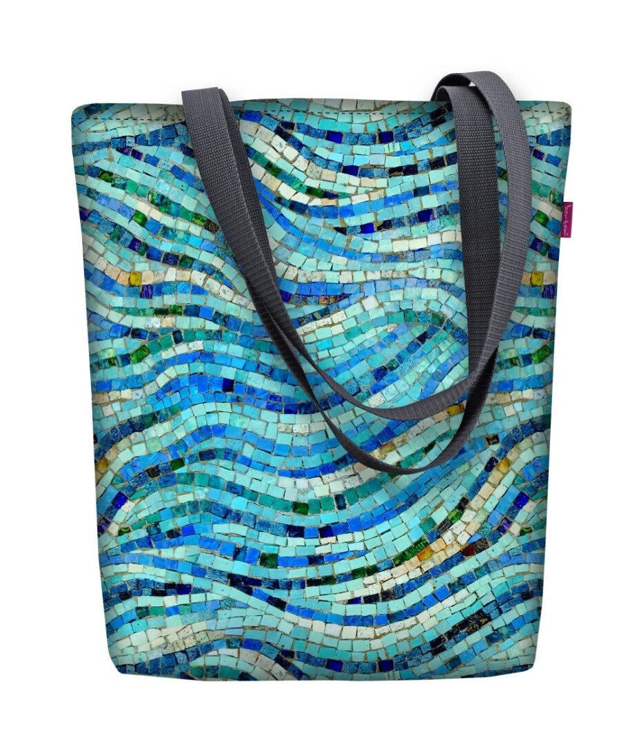 Bertoni Plátěná taška Sunny Mosaic Blue 29 cm x 40 cm x 36 cm x 8 cm - main (3)