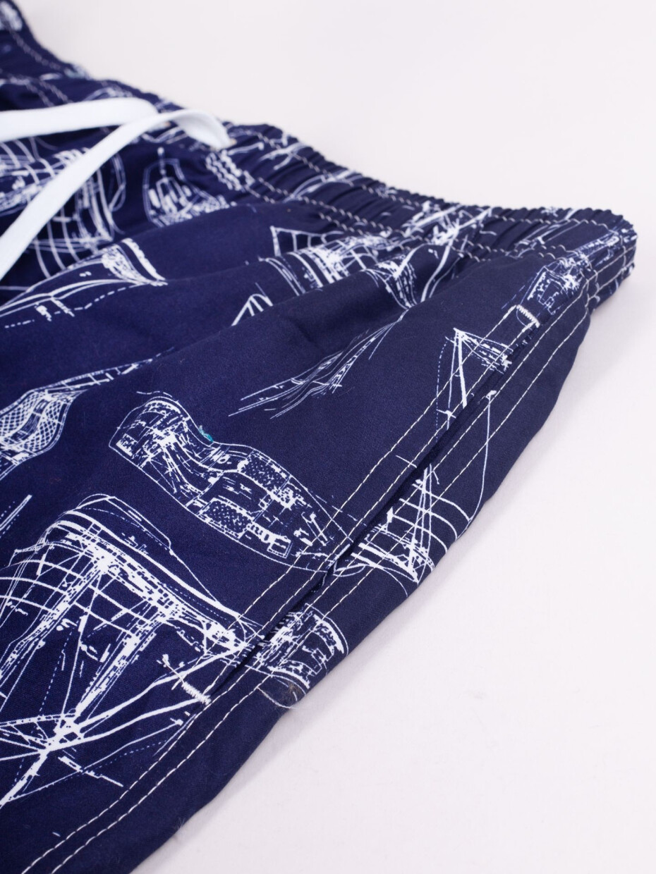 Yoclub Plavky Pánské plážové šortky P1 Navy Blue M - main (0)