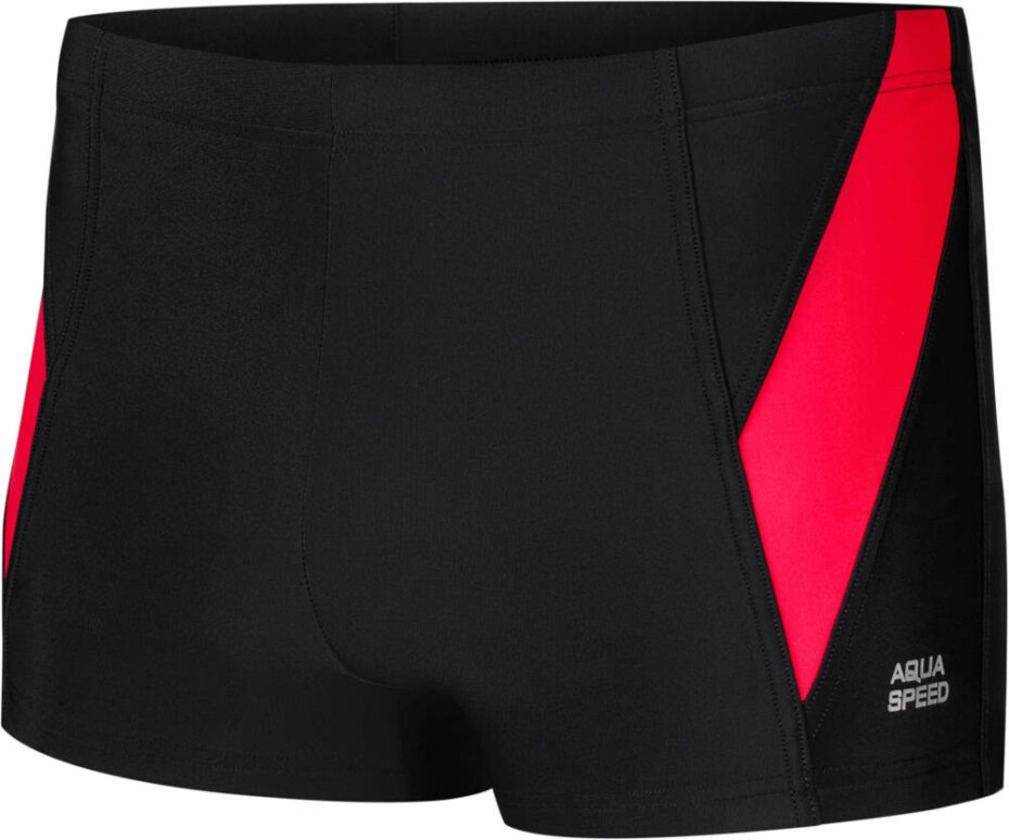 AQUA SPEED Plavecké šortky Logan Black/Red Pattern 16 XXXL - main (0)