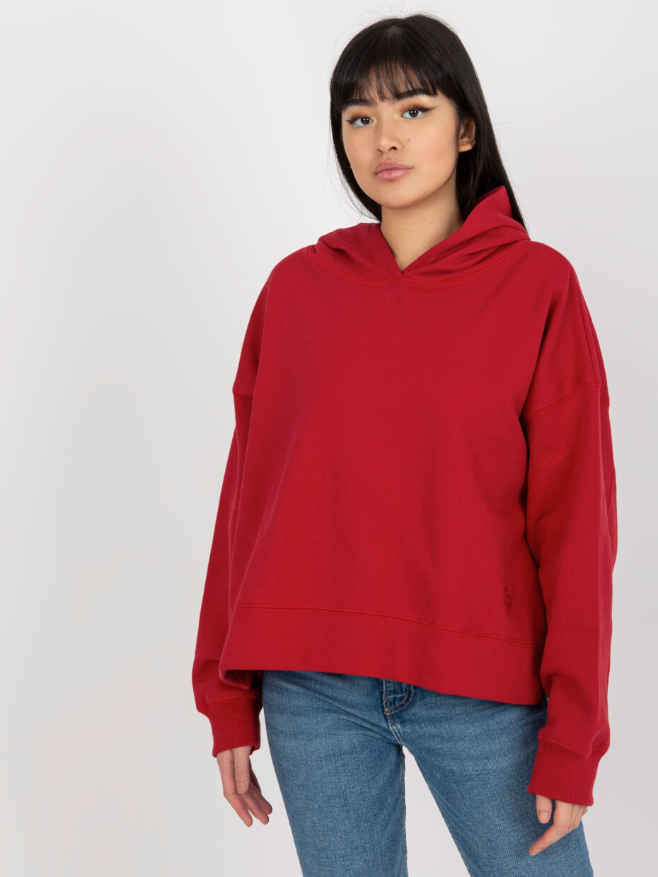 Dámská mikina s kapucí MAYFLIES - červená L / XL - main (0)