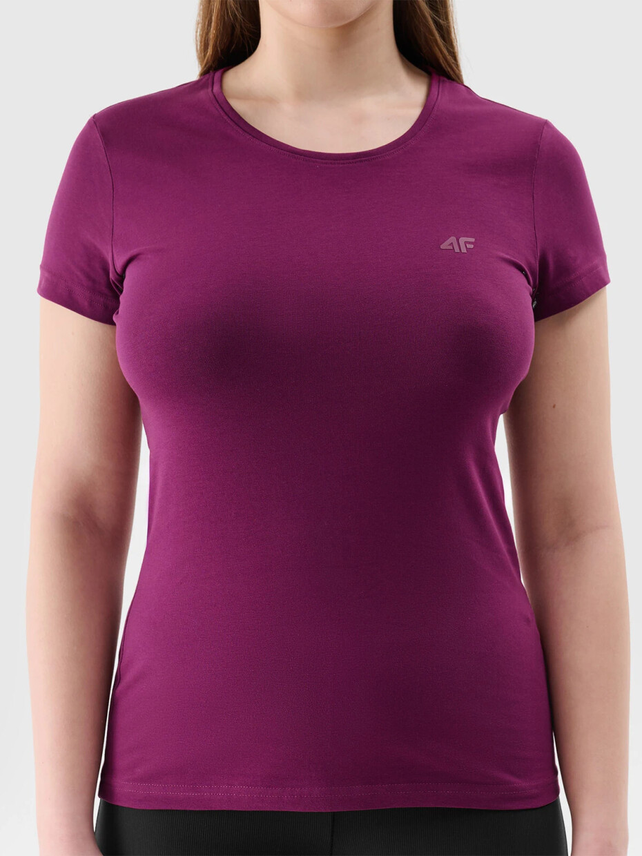 Dámské triko slim 4F - fialové Velikost: M - main (5)