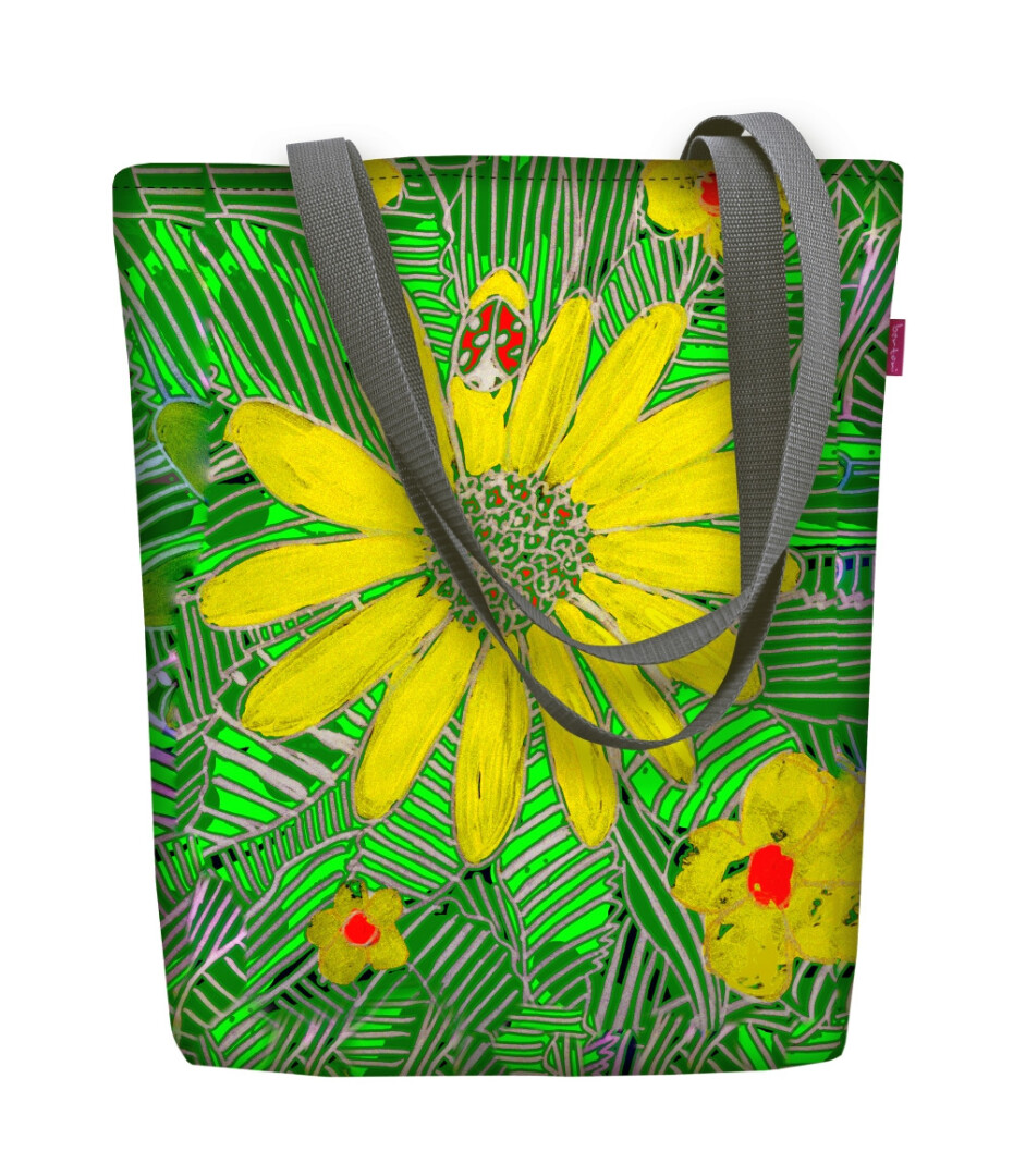 Bertoni Plátěná taška Sunny Mirage Green/Yellow 29 cm x 40 cm x 36 cm x 8 cm - main (3)
