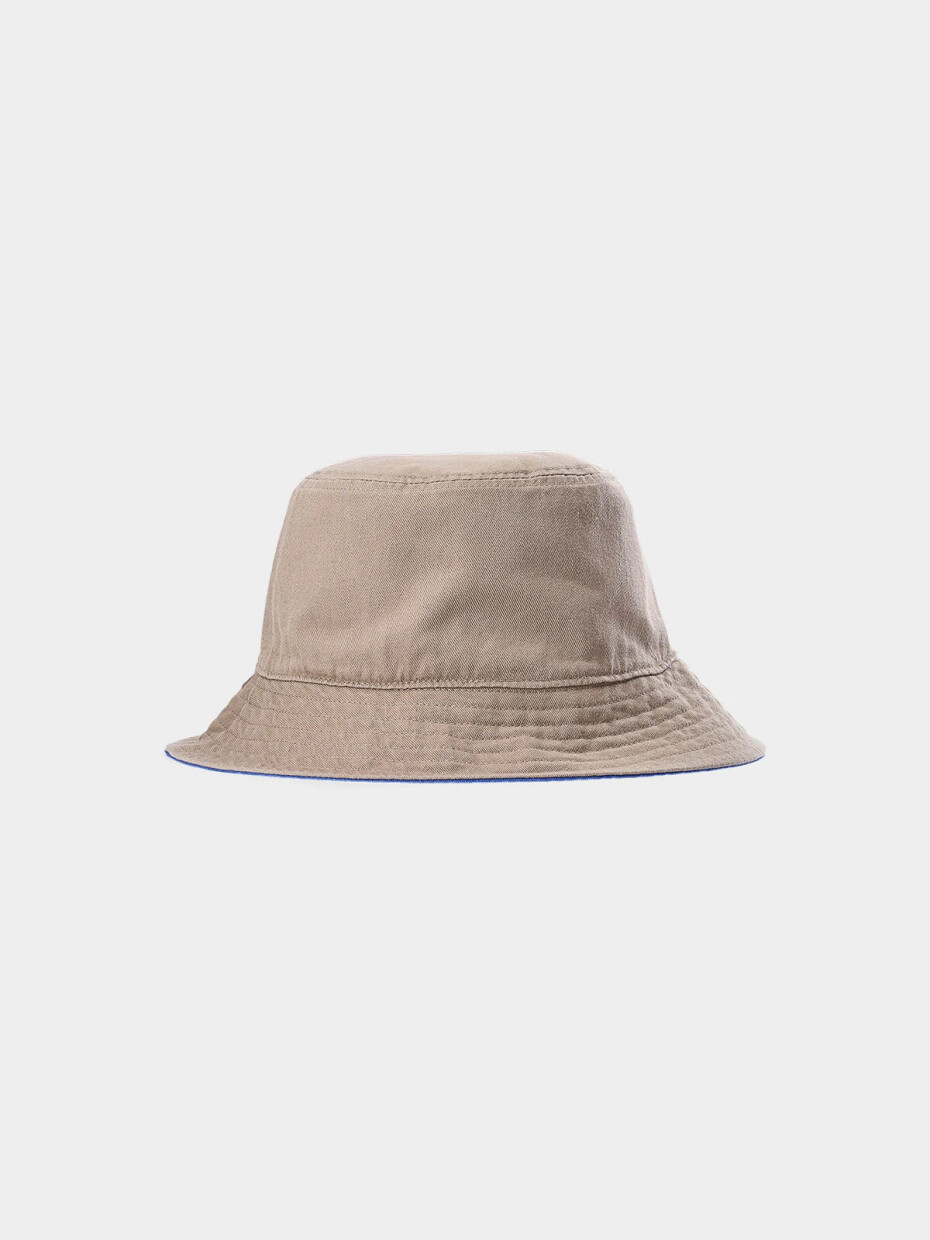Pánský oboustranný bucket hat 4F - béžový/modrý Velikost: M - main (1)
