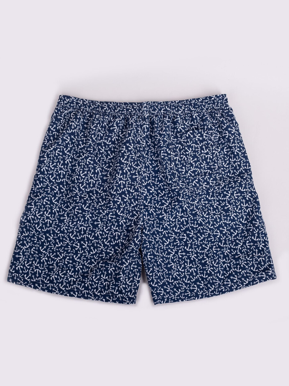 Yoclub Plavky Pánské plážové šortky P3 Navy Blue M - main (0)