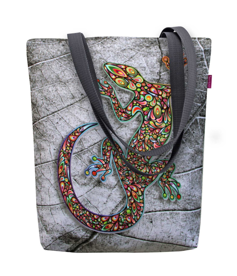 Bertoni Plátěná taška Sunny Lizard Grey 29 cm x 40 cm x 36 cm x 8 cm - main (3)