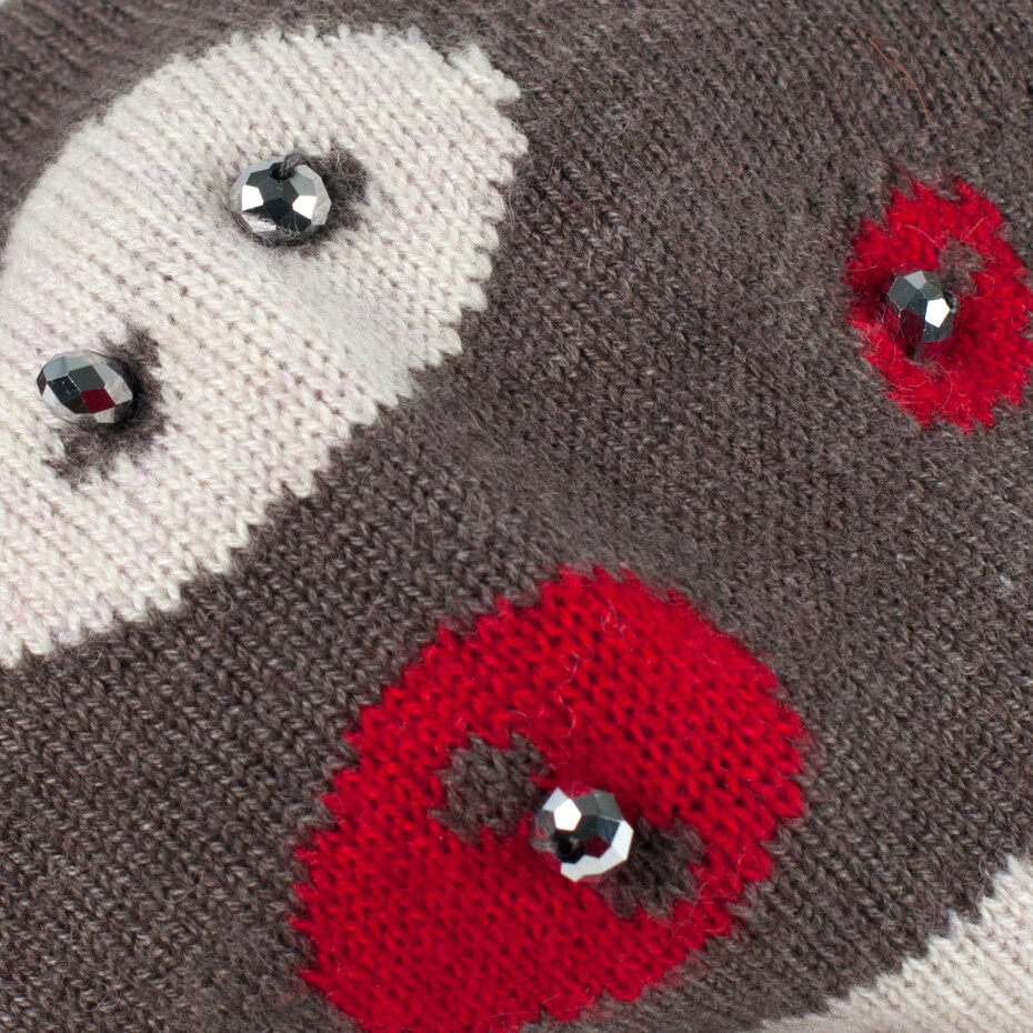 Art Of Polo Beret Cz13119 Tmavě béžová/červená UNI - main (1)