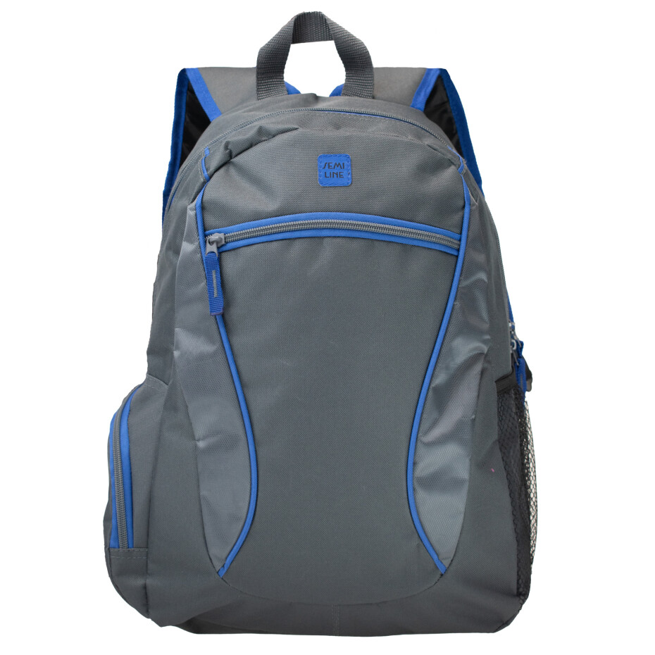 Batoh Semiline J4917-3 Grey/Navy Blue 43 cm x 28 cm x 15 cm - main (1)