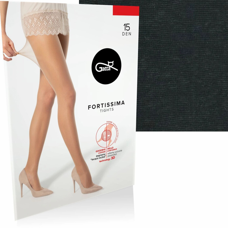 Dámské punčochové kalhoty Fortissima black plus - GATTA černá 5 - main (3)