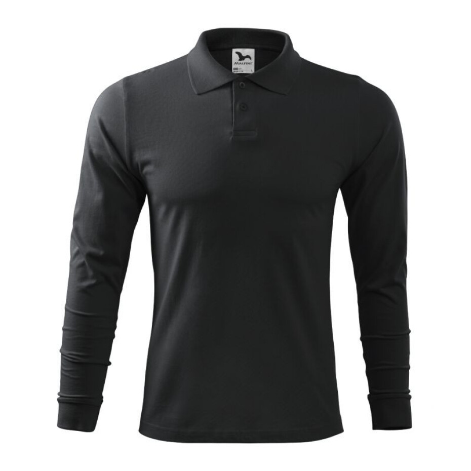 Malfini Single J. LS M MLI-21194 ebenově šedá polokošile s - main (0)